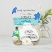 女子スパパーティー誕生日招待状 カード (スタンド正面)