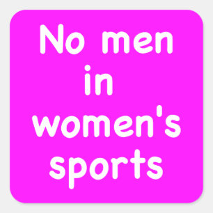 女子スポーツに男子なし スクエアシール
