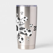 女子スポーツサッカーボール 保温保冷タンブラー (背面)