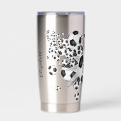 女子スポーツサッカーボール 保温保冷タンブラー (正面)