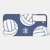 女子スポーツバレーボールの携帯アクセサリー SAMSUNG GALAXYケース (裏面横)