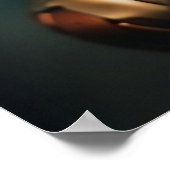 女子スーパーヒーローデコール金ゴールド・ブロンズ・ポスター ポスター (角)