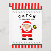女子ソフトボールクリスマス シーズンカード (正面/裏面)