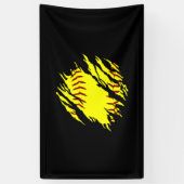 女子ソフトボールステッチファストピッチギア 横断幕 (縦)