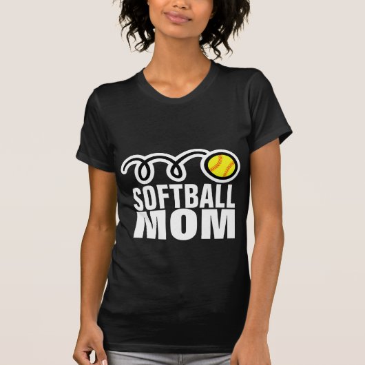 女子ソフトボールママTシャツ Tシャツ (正面)