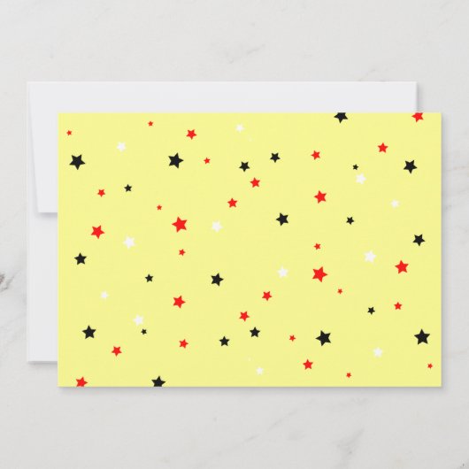 女子ソフトボール誕生日パーティーを開く 招待状 (裏面)