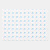 女子ソフトボール選手がスター ラッピングペーパーシート (正面)