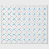 女子ソフトボール選手がスター ラッピングペーパー (フラット)