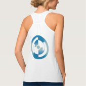 女子タンクトップ(抽象芸術円) タンクトップ (裏面)