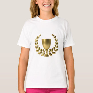 女子チャンピオン – ホワイト長袖シャツ Tシャツ