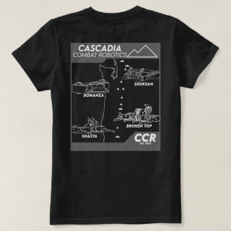 女子チームワイヤーフレーム Tシャツ