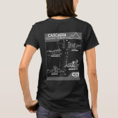 女子チームワイヤーフレーム Tシャツ (裏面)