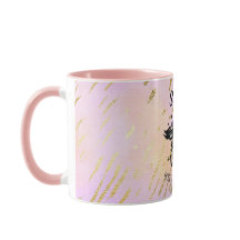 女子テスト成功マグカップやる気を起こさせる引用文PINK