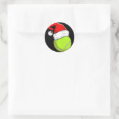 女子テニおもしろいスコーチ選手ギフトボールクリスティム ラウンドシール (バッグ)