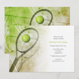 女子テニスの誕生日パーティー 招待状