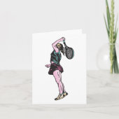 女子テニスプレーヤーカード カード (正面)