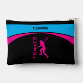 女子テニス誕生日パーティー，テニス選手のギフト アクセサリーポーチ (裏面)