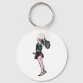 女子テニス選手。 キーホルダー (正面)