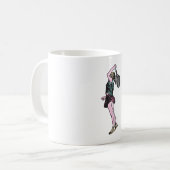 女子テニス選手 コーヒーマグカップ (正面左)