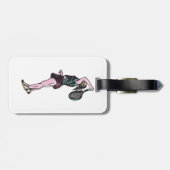 女子テニス選手 ラゲッジタグ (裏面横)