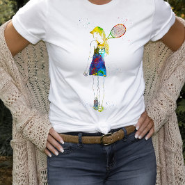 女子テニス選手 Tシャツ