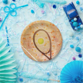 女子テニス「テニス・ラブ」 ペーパープレート (パーティー)