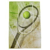 女子テニス ミディアムペーパーバッグ (裏面)