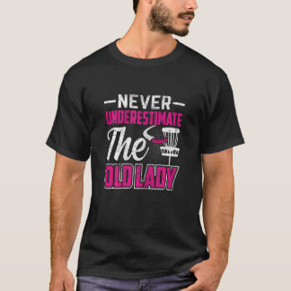 女子ディスクゴルフ 年寄りをナメるな Tシャツ