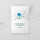 女子デイウーマンポートレートアクアブルー カード (内部)