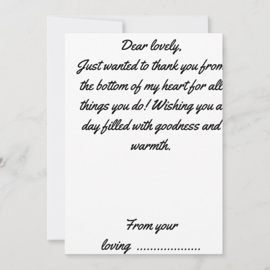 女子デイカード 招待状 (裏面)