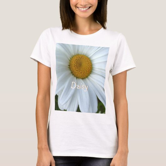 女子デイジーTシャツオーガニックデイジーシカスタムャツ Tシャツ (正面)