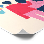 女子デーテーマかわいいデザインポスター ポスター (角)