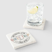 女子トリップで何が起こカスタムるか女子ウィークエンド ストーンコースター (横)