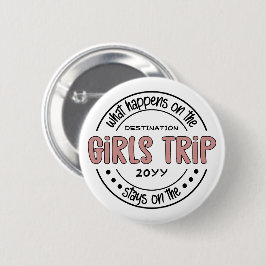 女子トリップで何が起こカスタムるか女子ウィークエンド 缶バッジ