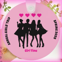 女子トリップメモリキーチェーンピンクと黒