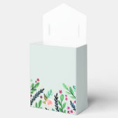 女子トレンディー水彩花フローラ赤ちゃんシャワー フェイバーボックス (オープン)