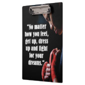 女子トレーニング やる気を起こさせる クリップボード (左)