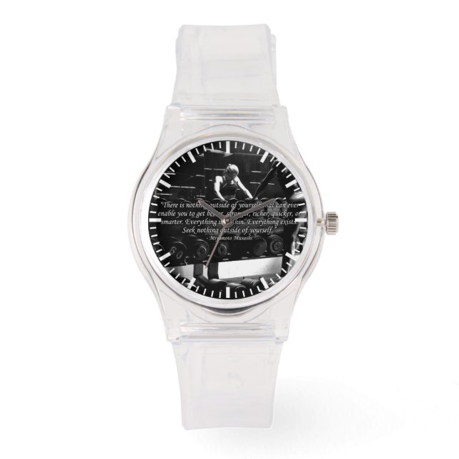 女子トレーニング やる気を起こさせる 腕時計 (正面)