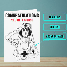 女子ナース卒業祝い カード