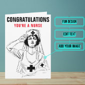 女子ナース卒業祝い カード