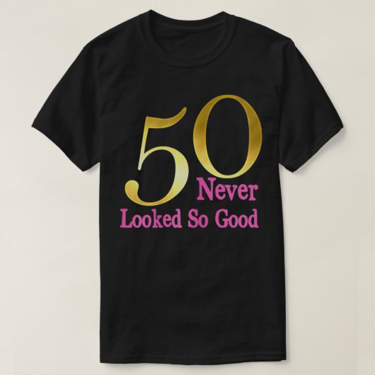 女子ニース50誕生日クール50歳の誕生日 Tシャツ (デザイン正面)