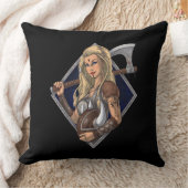 女子ノースバイキング戦士 クッション (ブランケット)