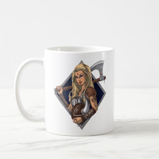 女子ノースバイキング戦士 コーヒーマグカップ (左)