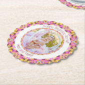 女子ハッピーバースデーサマーピンクスターカスタム時代 ペーパーコースター (アングル)