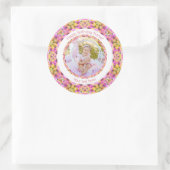 女子ハッピーバースデーサマーピンクスターカスタム時代 ラウンドシール (バッグ)