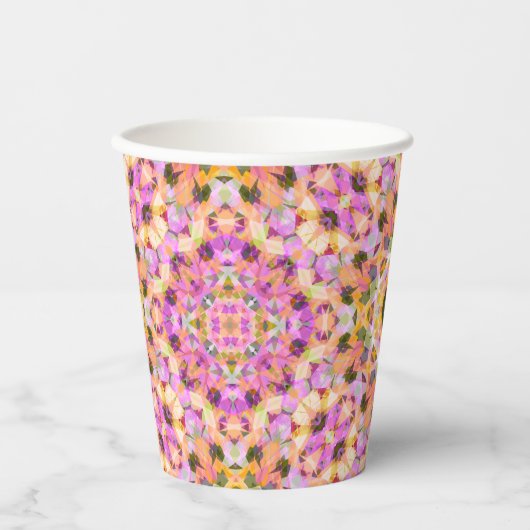 女子ハッピーバースデーサマーピンクスターカスタム時代 紙コップ (正面)