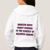 女子ハロウィーンTシャツフード付きスウェットシャツ (裏面)