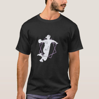 女子ハンドボール ジャンプシュート Tシャツ
