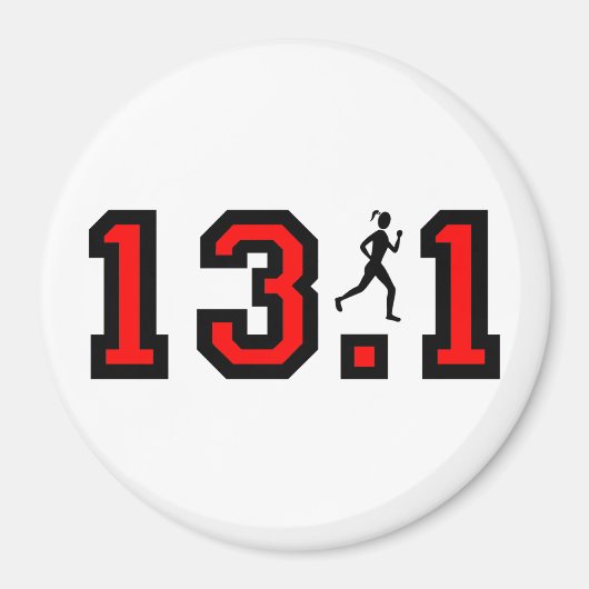 女子ハーフマラソン マグネット (正面)