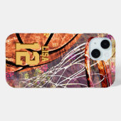 女子バスケガーリーットピンパープル Case-Mate iPhoneケース (裏面 (横))